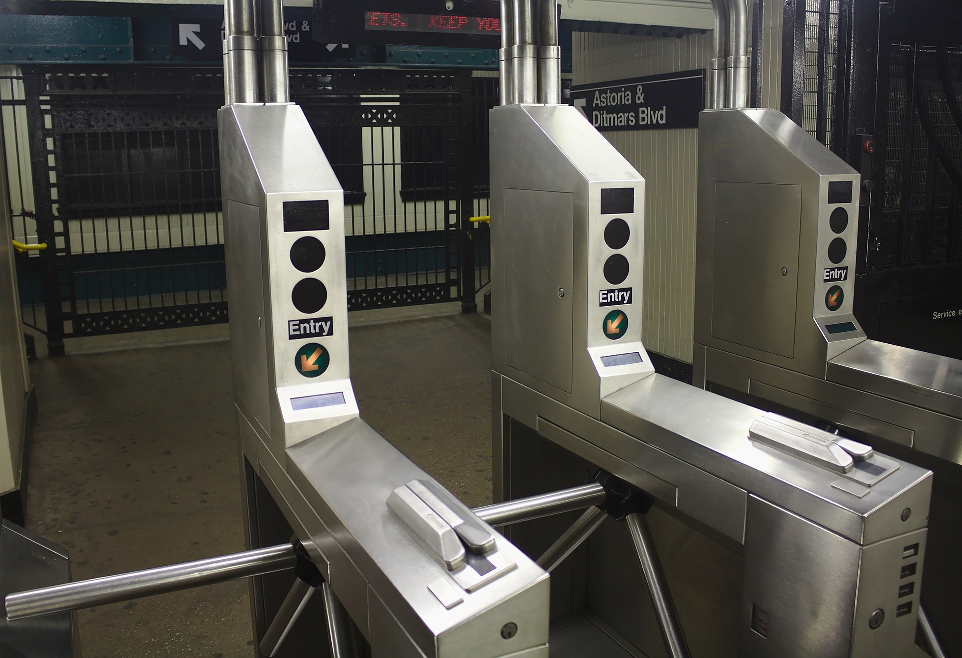 turnstiles